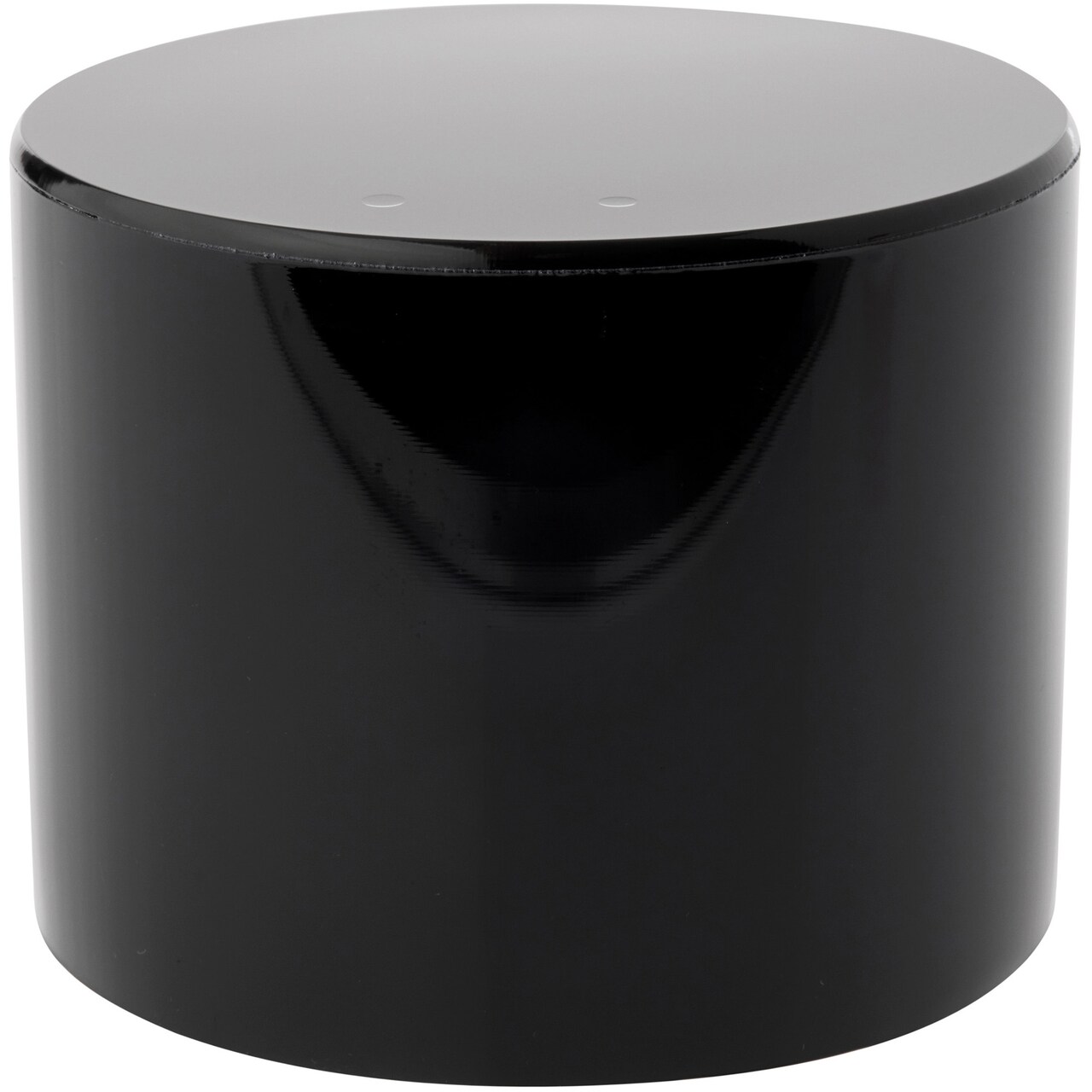 Plymor Black Acrylic Round Cylinder Display Riser, 4" H x 5" D